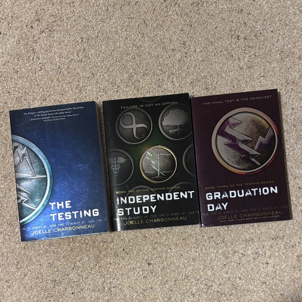 Joelle Charbonneau Book Trilogy Set - Blue, Black, Purple